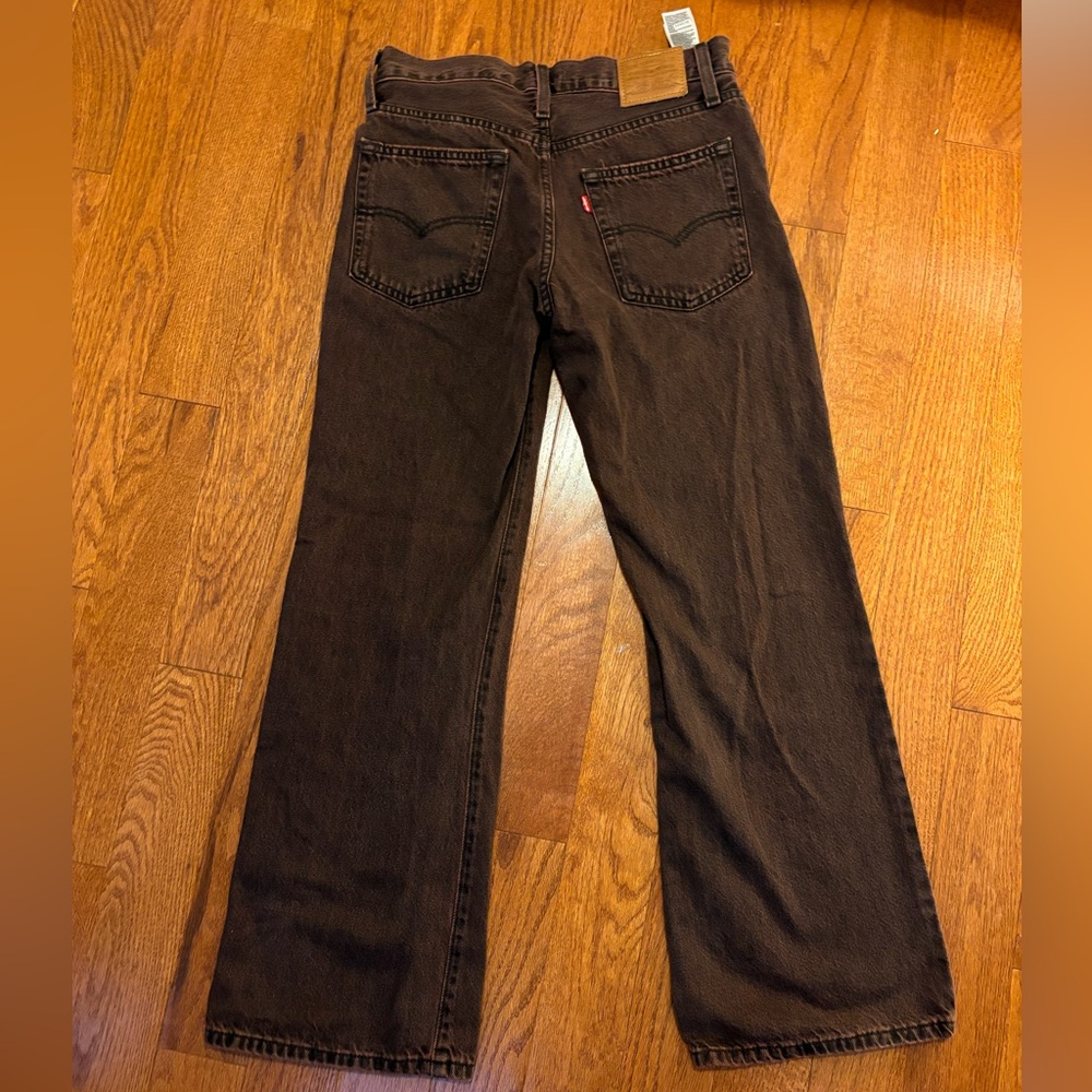 Levi’s baggy boot cut jeans in brown